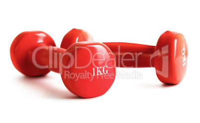 Red dumbbell