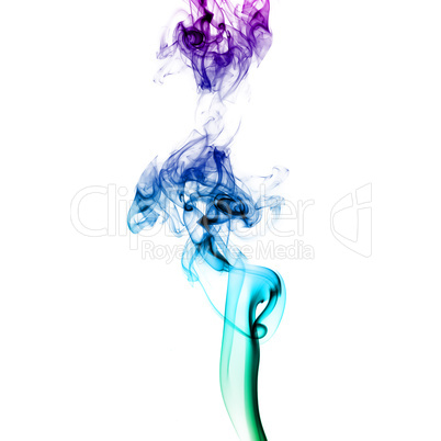 Abstract colored smoke