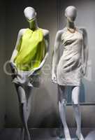 Two female mannequins