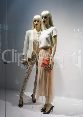 Elegant female mannequins