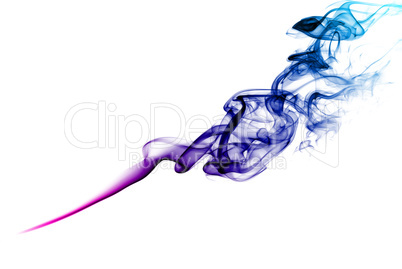 Purple smoke.