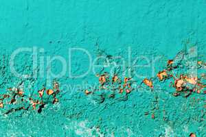 Old turquoise wall