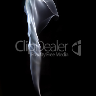 Smoke on black background