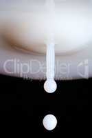 Drop of white liquid