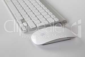 the Apple keyboard and mouse