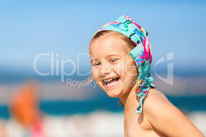Laughing happy child