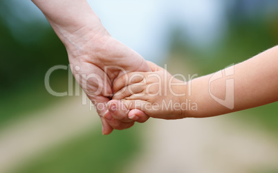 Women's and children's hands