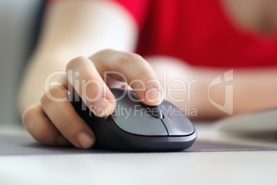 Hand with mouse
