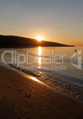 Sunrise over the sea