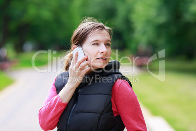 Woman talking on the mobile phone