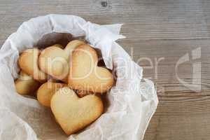 Heart shaped cookies