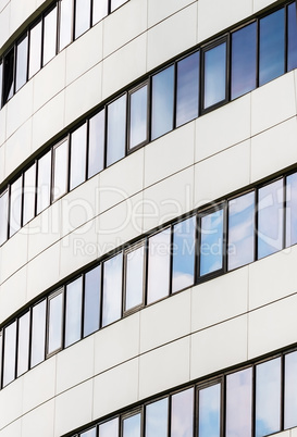 Close-up of modern skyscraper