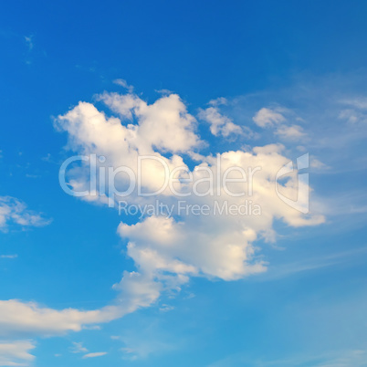 Blue sky and cloud