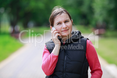Woman with mobile phone