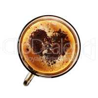 Coffee with heart symbol