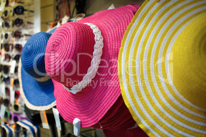 Colored women's hats
