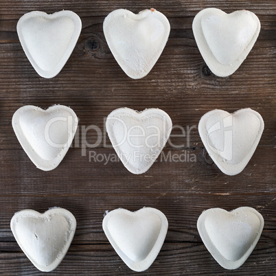 Heart shaped ravioli