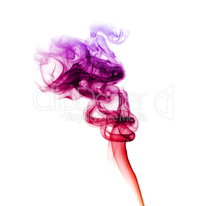 Red and purple smoke