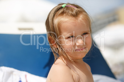 Close-up portrait of a baby