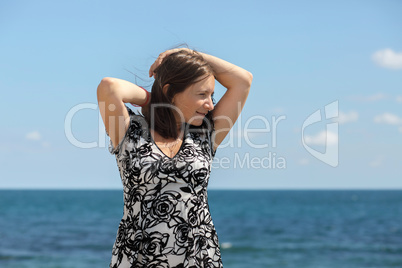 Woman posing outdoor