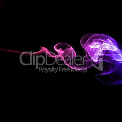 Abstract bright colored smoke