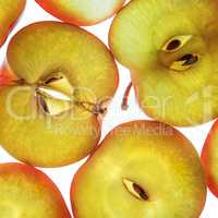 Close-up of slices of apples