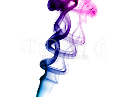 Bright purple smoke