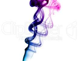 Bright purple smoke