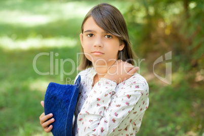 Portrait of a girl close-up