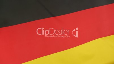 Closeup of German national flag