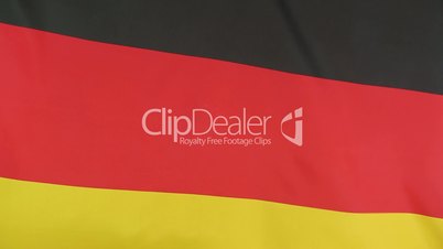 Closeup of a German national flag