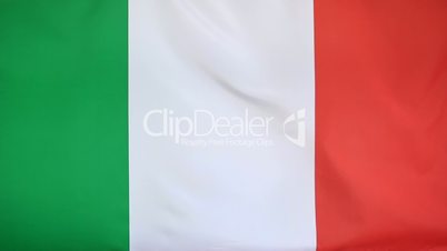 Textile flag of Italy