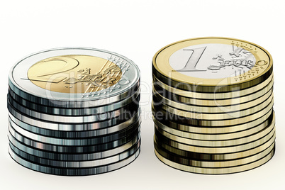 coins, 3d-illustration