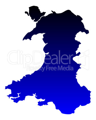 Karte von Wales Karte von Wales