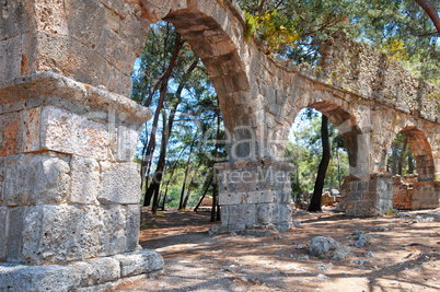 ruins of the ancient city of Phaselis