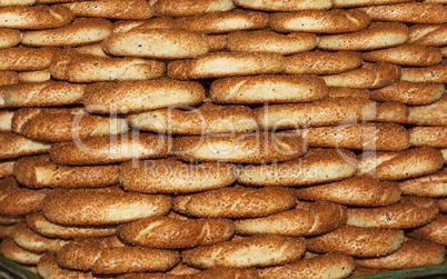 Turkish Bagel bread Simit photo