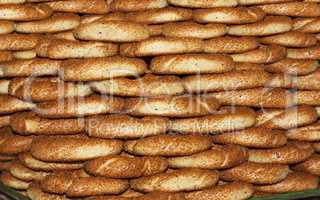 Turkish Bagel bread Simit photo