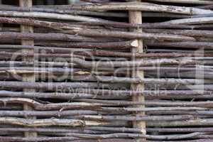 Bamboo sticks wood fence photo