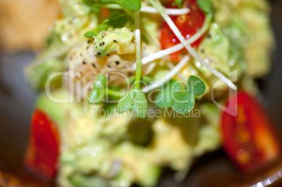 avocado and shrimps salad