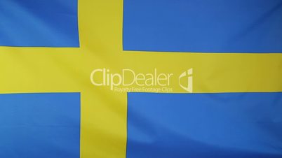 Textile flag of Sweden