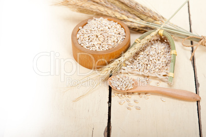 organic wheat grains