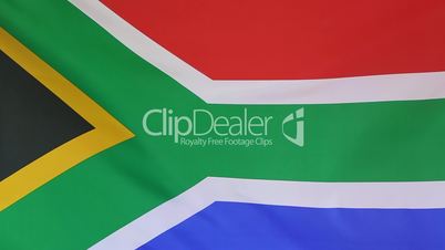 Flag of South Africa in slow motion