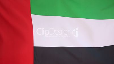 Flag of United Arab Emirates in slow motion
