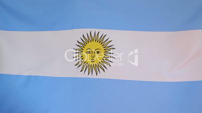 Textile flag of Argentina