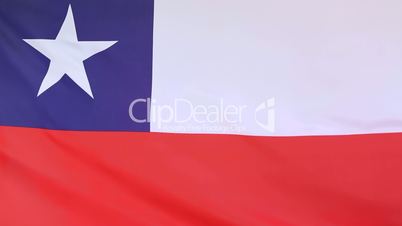 Textile flag of Chile