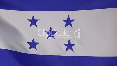 Closeup of Honduras flag