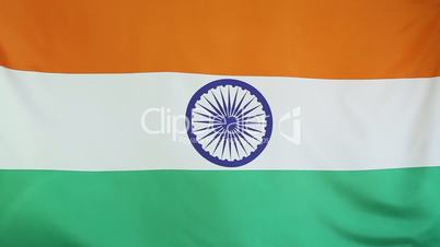 Flag of India in slow motion