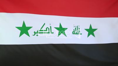 Fabric flag of Iraq