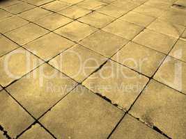 Concrete pavement sepia