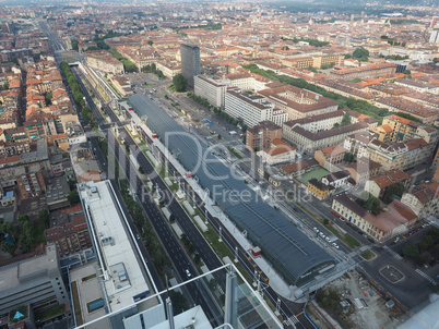 Aerial view of Turin